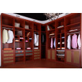 Red Oak Wooden Color Custom Made Walk in Closet